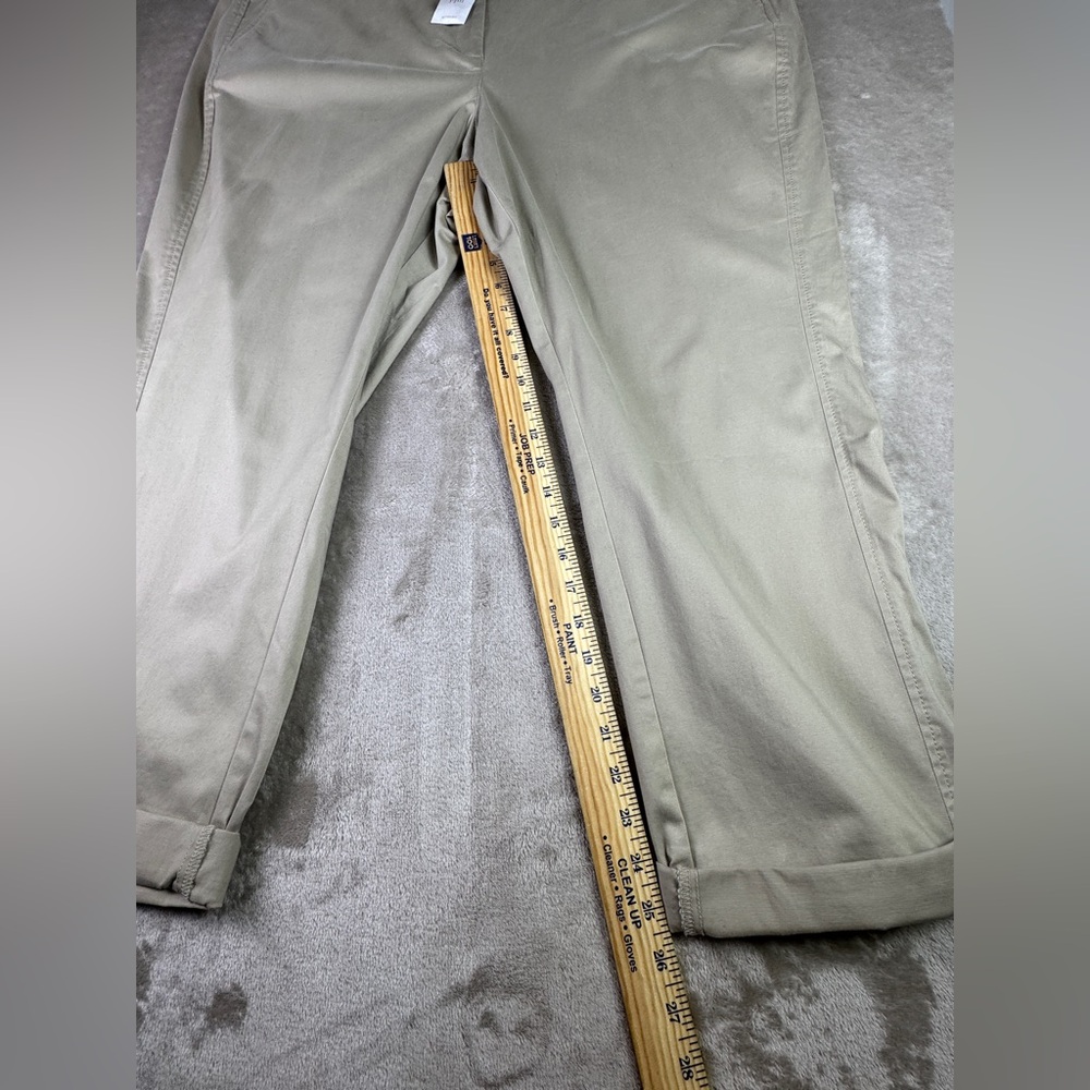 J Jill Pants Womens Size 26W Khaki Chino‎ Pocket Straight Leg Ankle Trouser - Picture 8 of 12